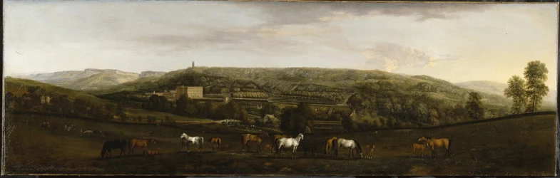 Vue de Chatsworth depuis le sud-ouest