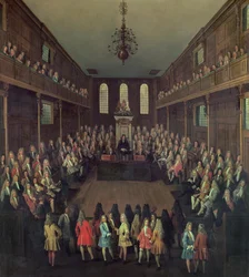 La Chambre des communes en séance, 1710