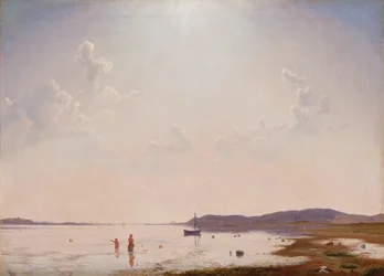 Vue du fjord de Roskilde près de Frederikssund, Zélande