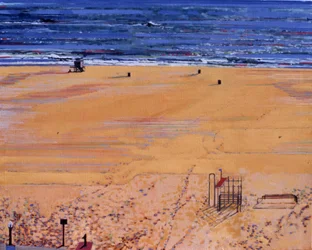 De la plage : Santa Monica, 2003 (huile sur toile)
