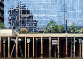 Près du pont de Londres, 2006 (huile sur toile)