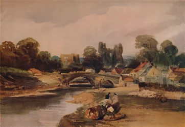 Un village sur une rivière, vers 1824