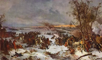 La bataille de Krasnoï (lithographie couleur)