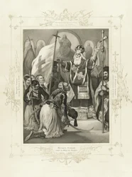 Le métropolite Germanos levant la bannière de la liberté de l
