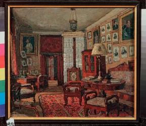 La salle de lecture dans la maison E. Boratynsky