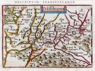 Carte de Transylvanie 1616
