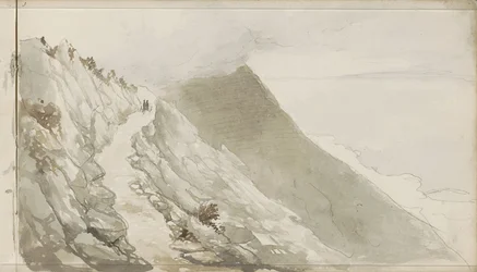 Figures sur un chemin le long d