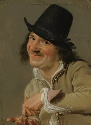 Ouïe : Un homme comptant des pièces. De la série Personnifications des cinq sens, c.1635-66