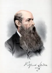 Sir Wilfrid Lawson, homme politique britannique et militant pour la tempérance, vers 1890