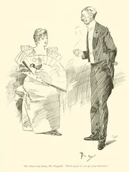 Caricature de Phil May, des années 1890