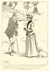 Caricature de Phil May, des années 1890