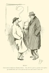 Caricature de Phil May, des années 1890