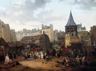 Réjouissances données par la ville de Paris aux Halles le 21/01/1782 à l