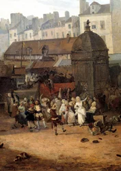 Réjouissances données par la ville de Paris aux Halles le 21/01/1782 à l