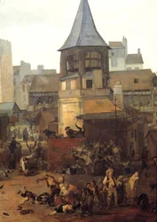 Réjouissances données par la ville de Paris aux Halles le 21/01/1782 à l