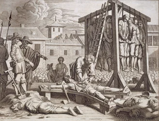 Pendaisons et torture, publié en 1672