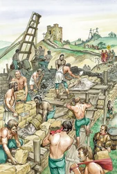 Construction du mur d