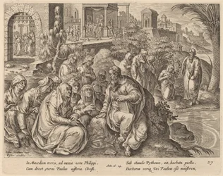 Saint Paul parle aux femmes de Philippes près d