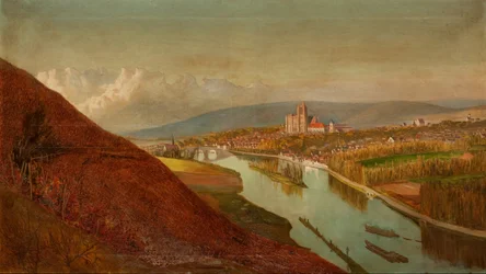 Sens depuis les vignobles, 1863