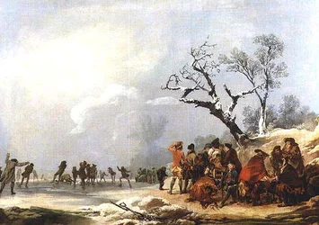 Scène de patinage