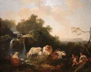 Loutherbourg-Paysage à la cascade