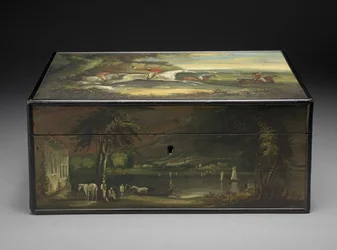 Boîte aux lettres antique convertie en humidor, c.1840