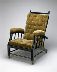 Chaise à dossier réglable, vers 1870