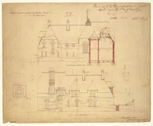 Élévations pour The Red House, Bexley Heath