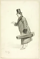 Homme avec étui à violon
