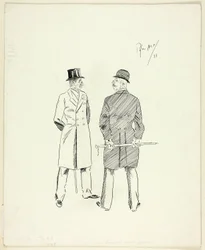Deux messieurs avec des bâtons de marche