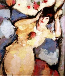 Fille allongée sur un canapé