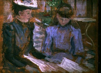 Mère et fille, Boulogne, vers 1894