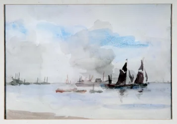 Barges sur la Tamise, Greenhithe