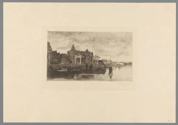 Vue sur Amsterdam avec le sommet de la Schreierstoren