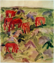 Chevaux rouges