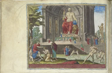 La statue de Jupiter à Olympie de la série Les Huit Merveilles du Monde, 1572