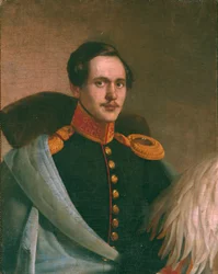 Portrait du poète Mikhaïl Lermontov 1814-1841, 1834