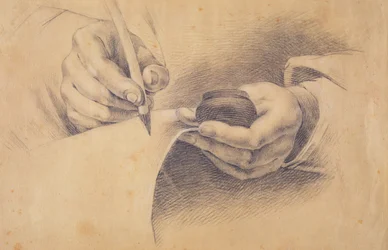 Mains dessinant, 1798
