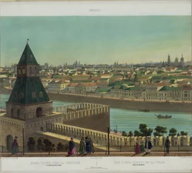 Vue de Zamoskvorechye depuis le mur du Kremlin d