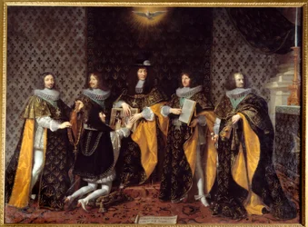 Le roi Louis XIV reçoit son frère, le duc d