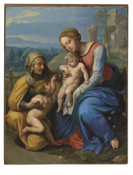 La Sainte Famille avec un moineau