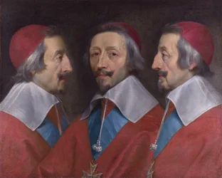 Triple portrait de la tête de Richelieu, 1642
