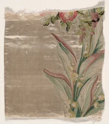 Fragment de couverture, vers 1760-1770