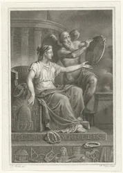 Représentation symbolique du 50e anniversaire de Felix Meritis, 1827