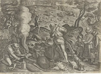 Chasse aux lapins (Jachttaferelen)