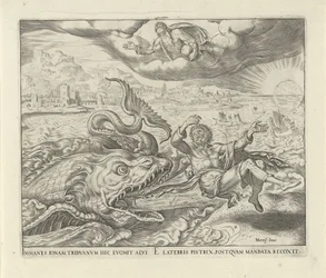 Le poisson recrache Jonas sur la terre (Geschiedenis van Jona)