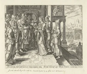 Judith admoneste les dirigeants de Béthulie. Histoire de Judith et Holopherne (titre de la série)