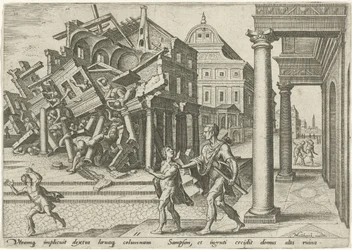 Samson détruit le temple des Philistins