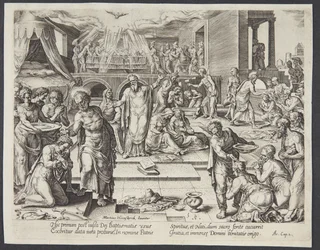 Les Apôtres baptisant à Jérusalem