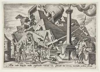 La destruction de la tour de Babel et la dispersion des peuples